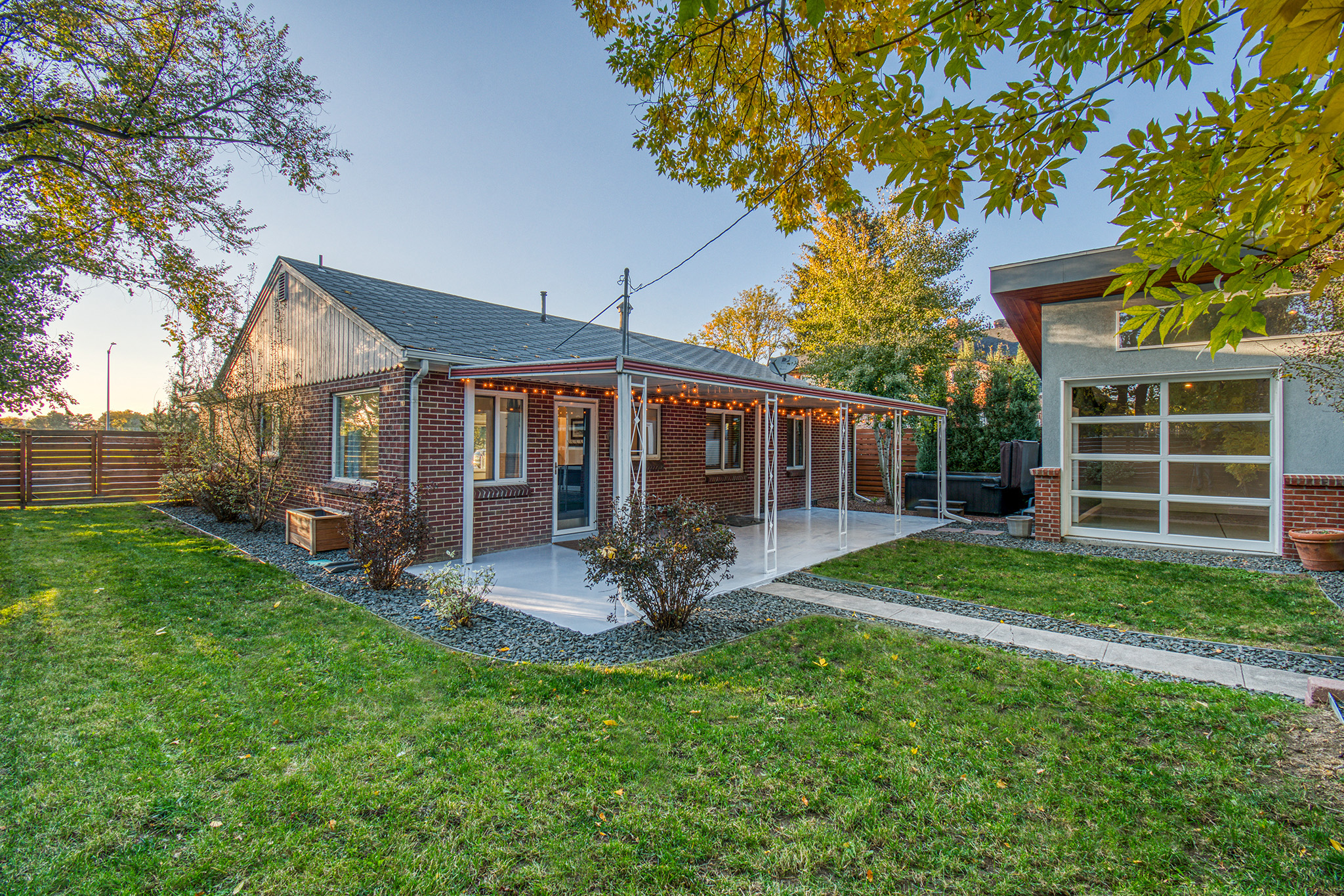 Backyard of South Park Hill rental home at 2262 Colorado Blvd in Denver